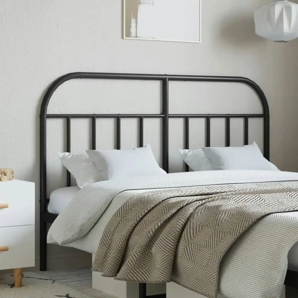 Metal Headboard Black 152 cm 353669