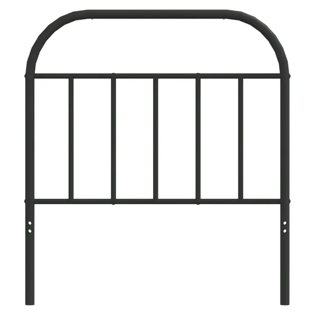 Metal Headboard Black 90 cm 353663