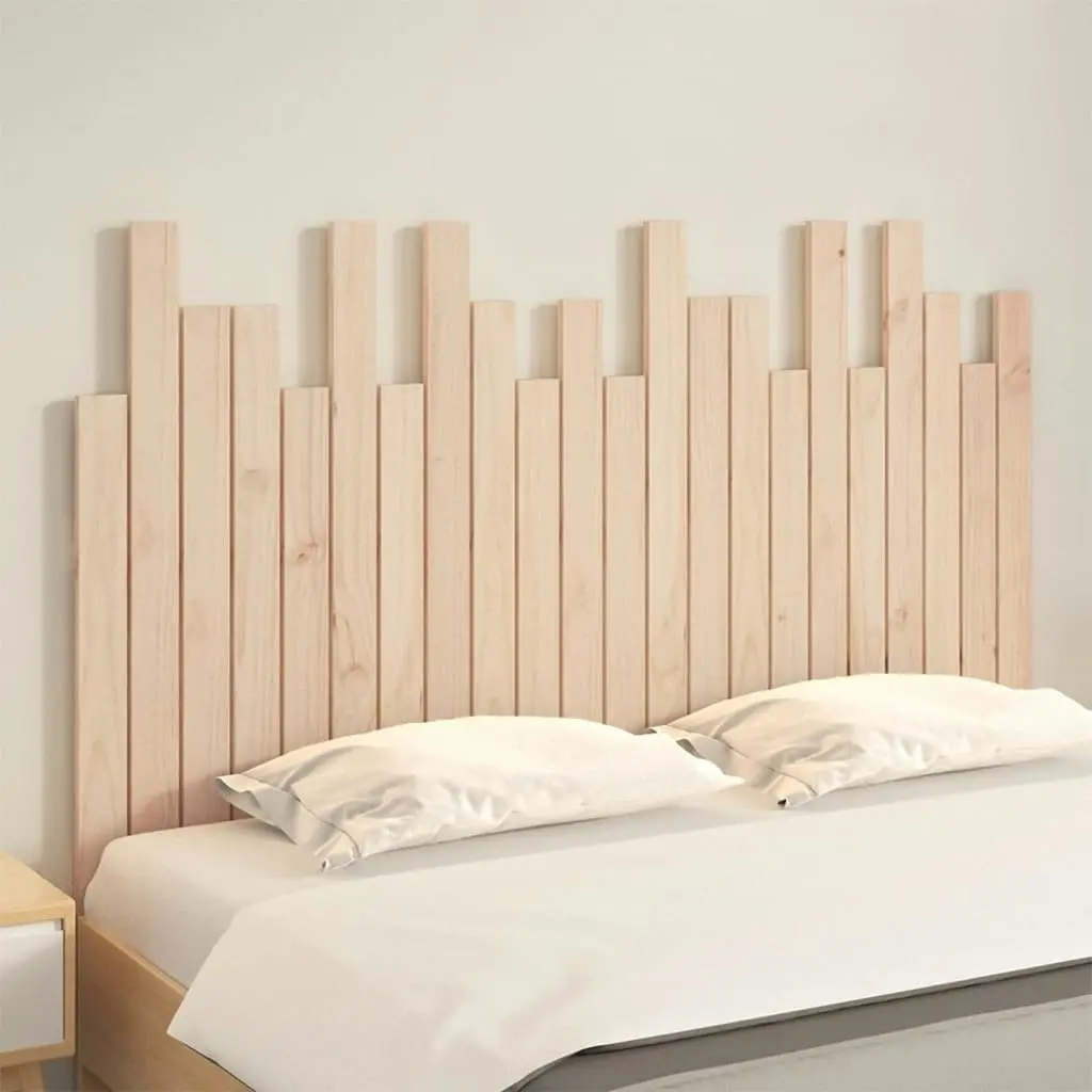 Wall Headboard 140x3x80 cm Solid Wood Pine 824818