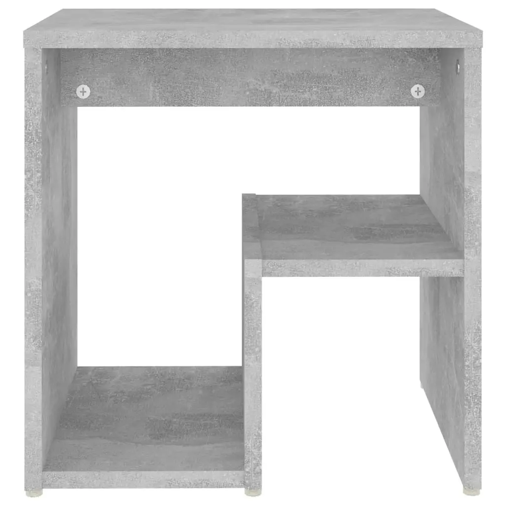 Bed Cabinet Concrete Grey 40x30x40 cm Engineered Wood 806336