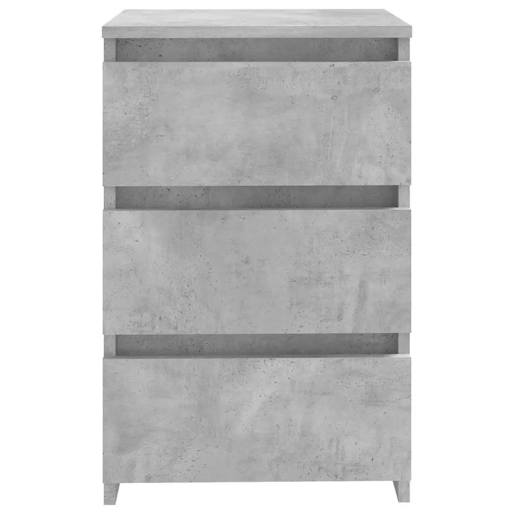 Bed Cabinet Concrete Grey 40x35x62.5 cm Engineered Wood 806219