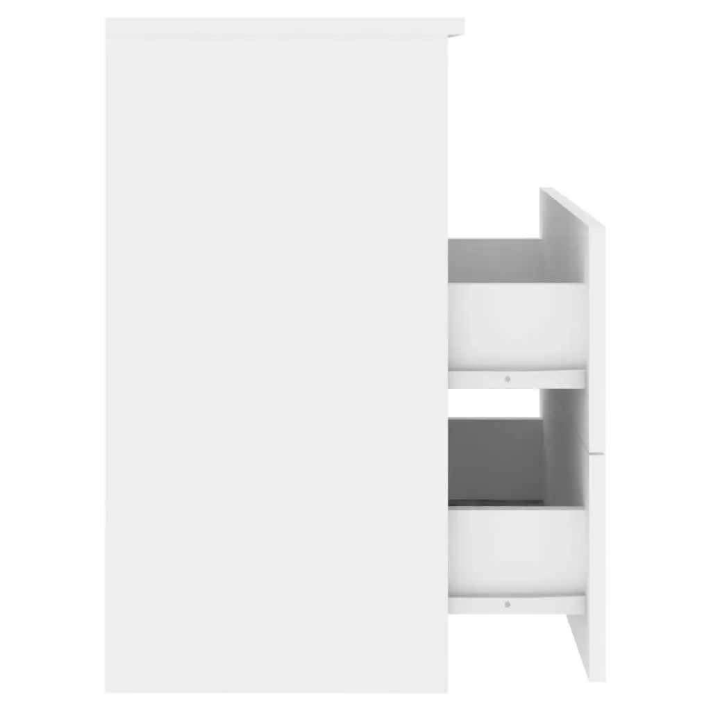 Bed Cabinet White 50x32x60 cm 803272