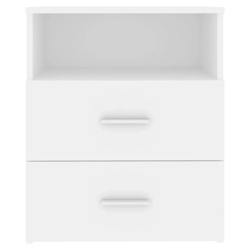 Bed Cabinet White 50x32x60 cm 803272