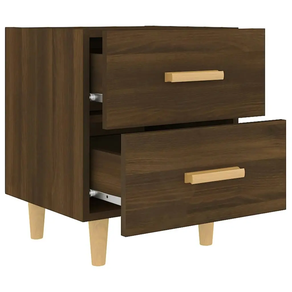 Bed Cabinet Brown Oak 40x35x47.5 cm 817289