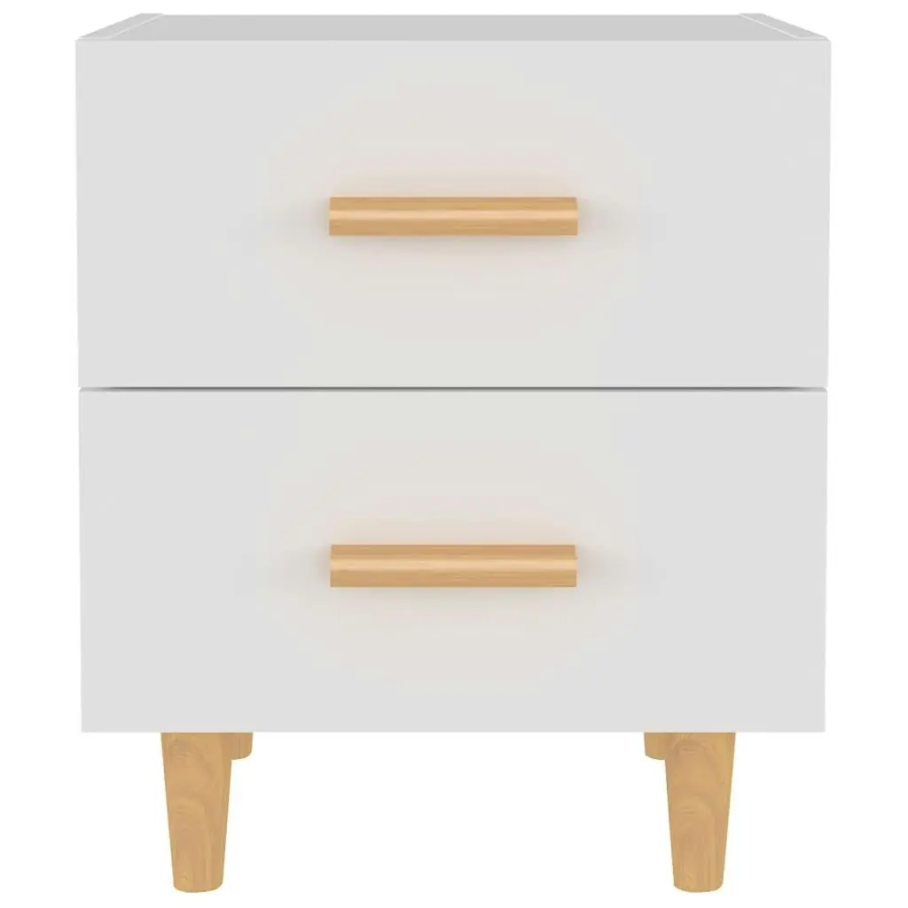 Bed Cabinet White 40x35x47.5 cm 811970