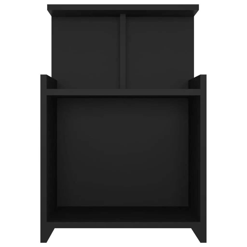 Bed Cabinet Black 40x35x60 cm Engineered Wood 806177