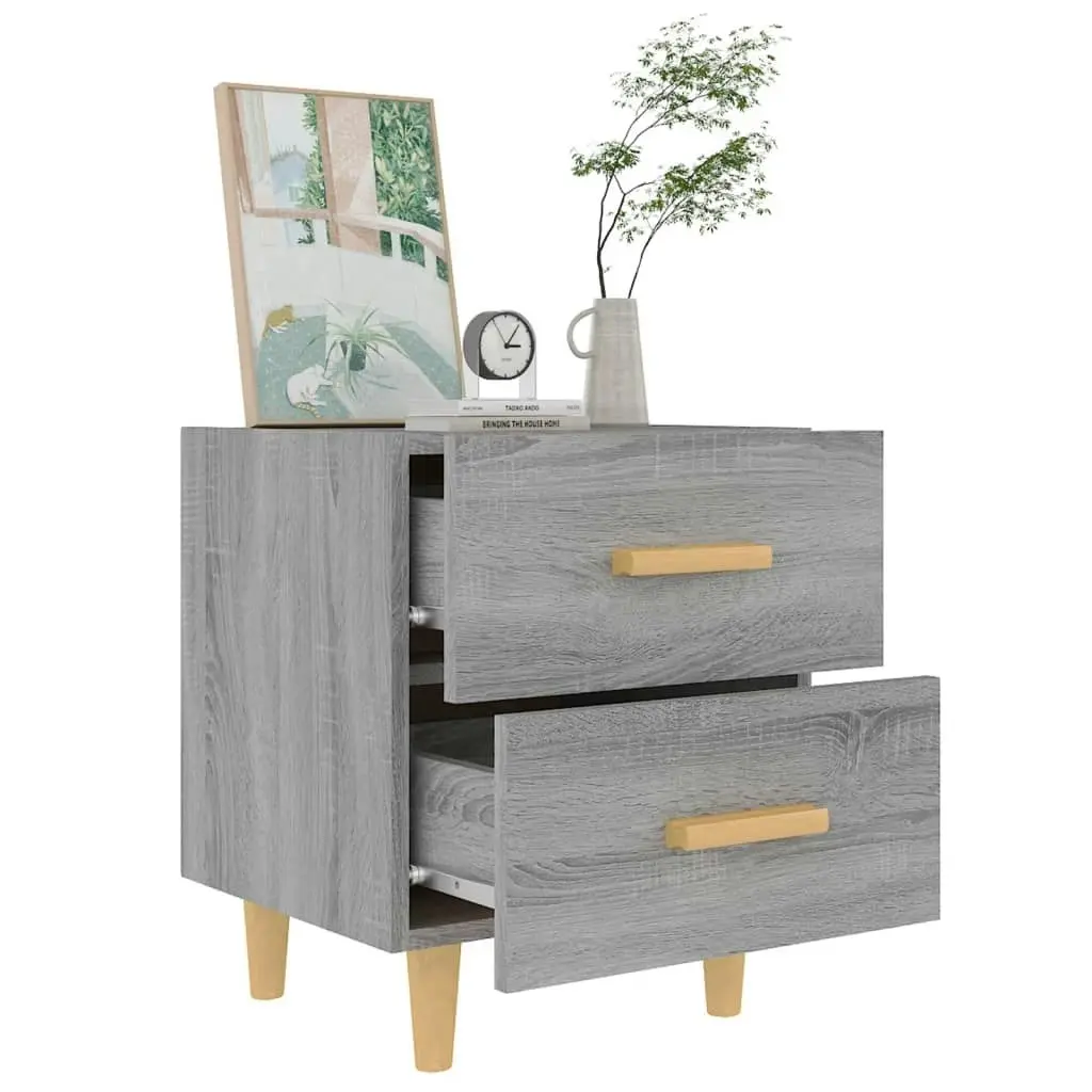 Bed Cabinet Grey Sonoma 40x35x47.5 cm 817287