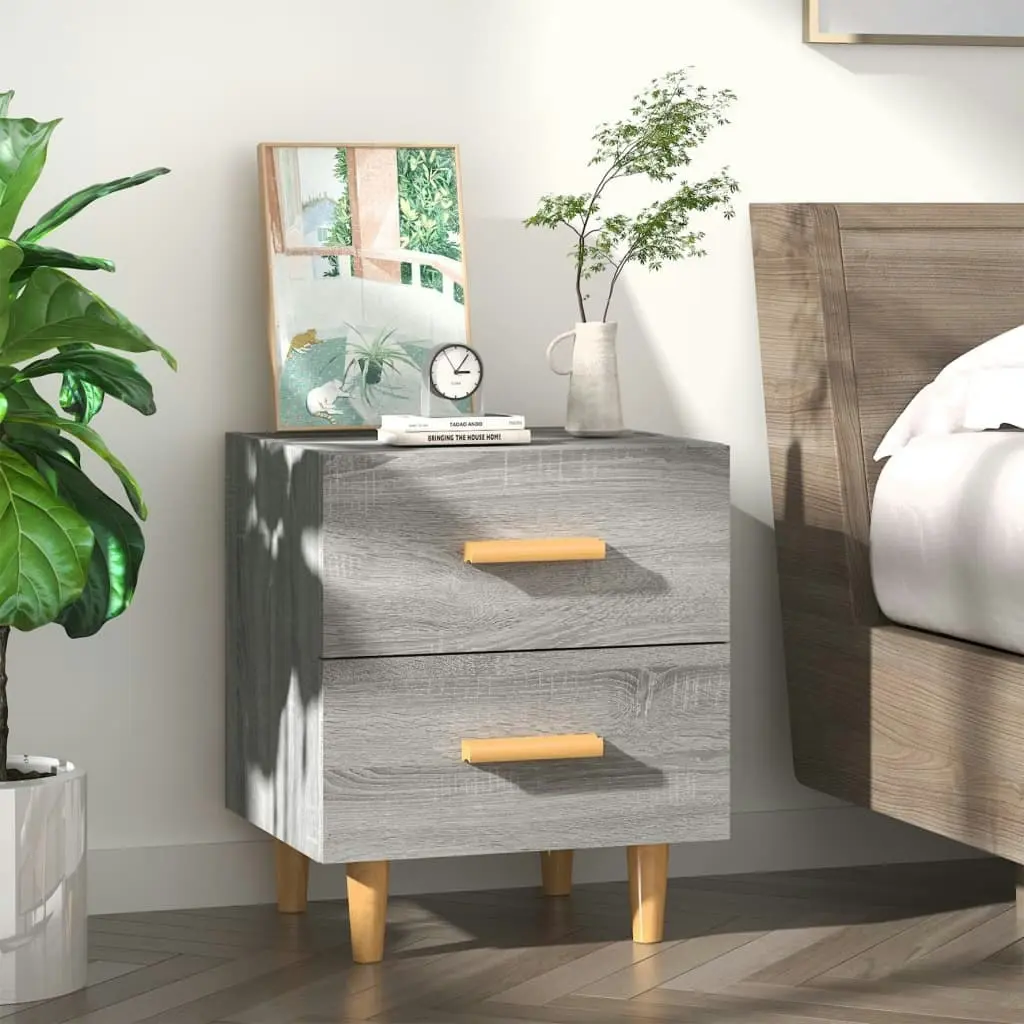 Bed Cabinet Grey Sonoma 40x35x47.5 cm 817287