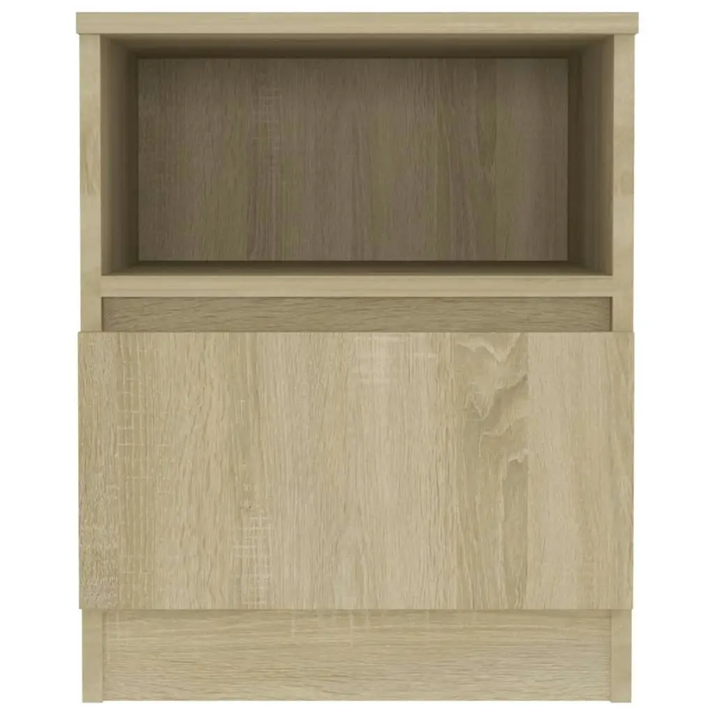 Bed Cabinet Sonoma Oak 40x40x50 cm Engineered Wood 806163