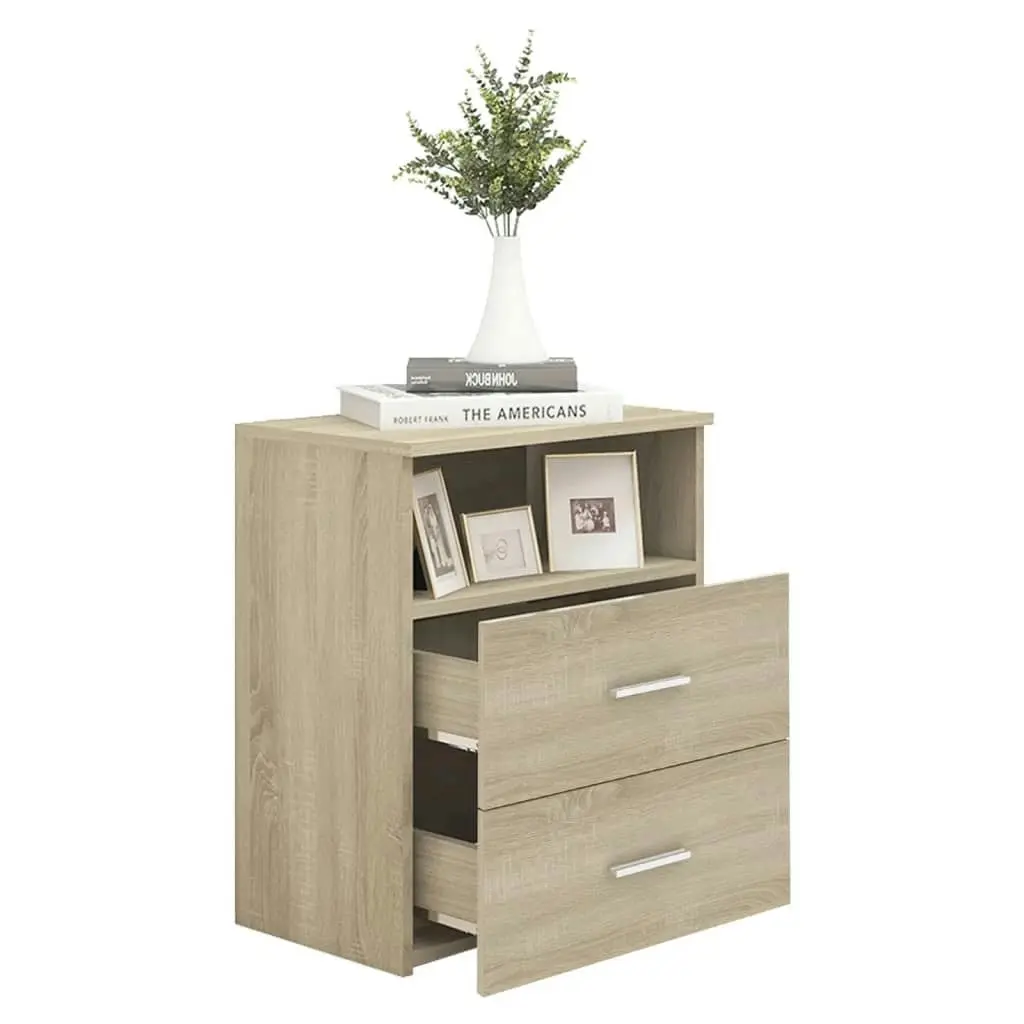 Bed Cabinet Sonoma Oak 50x32x60 cm 803278