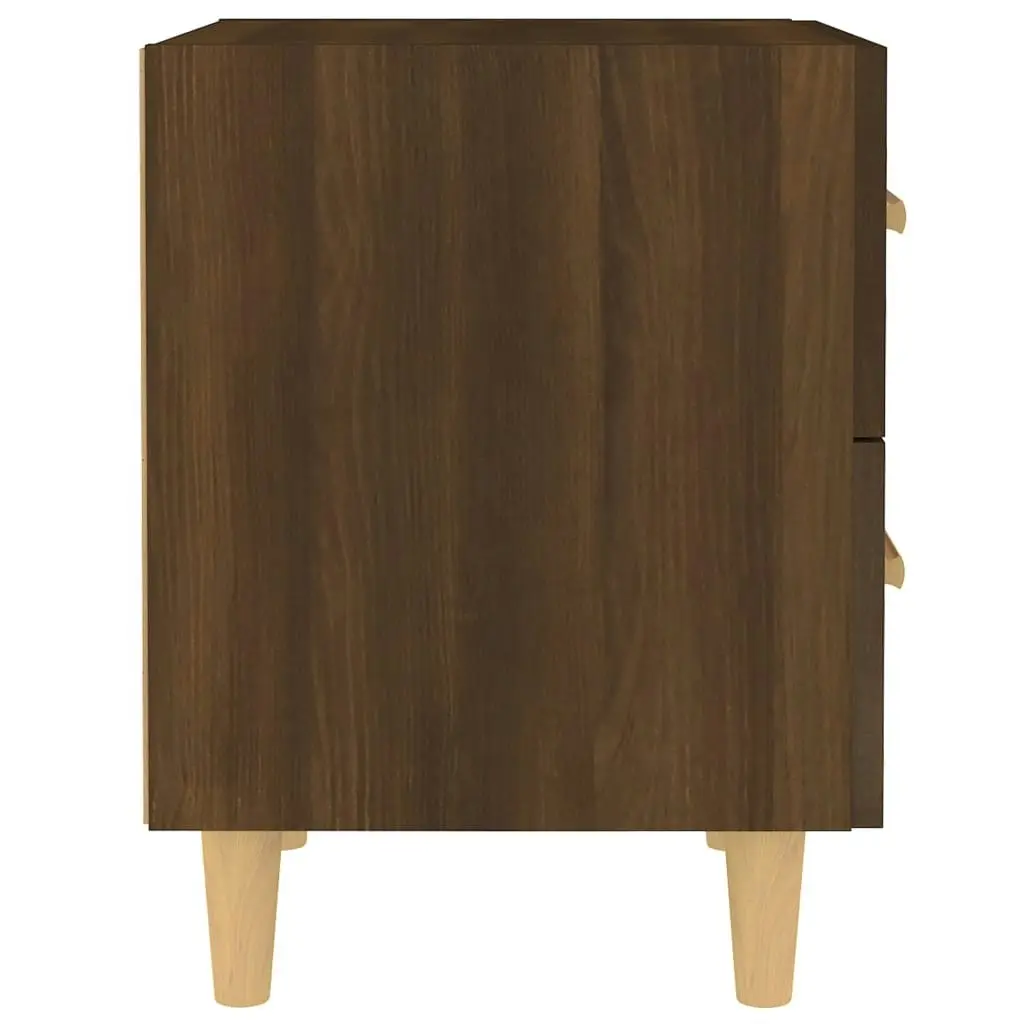 Bed Cabinets 2 pcs Brown Oak 40x35x47.5 cm 817290