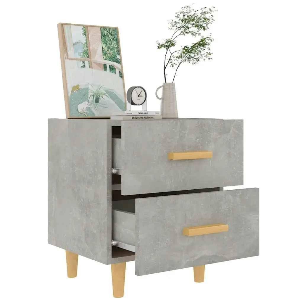 Bed Cabinets 2 pcs Concrete Grey 40x35x47.5 cm 811979