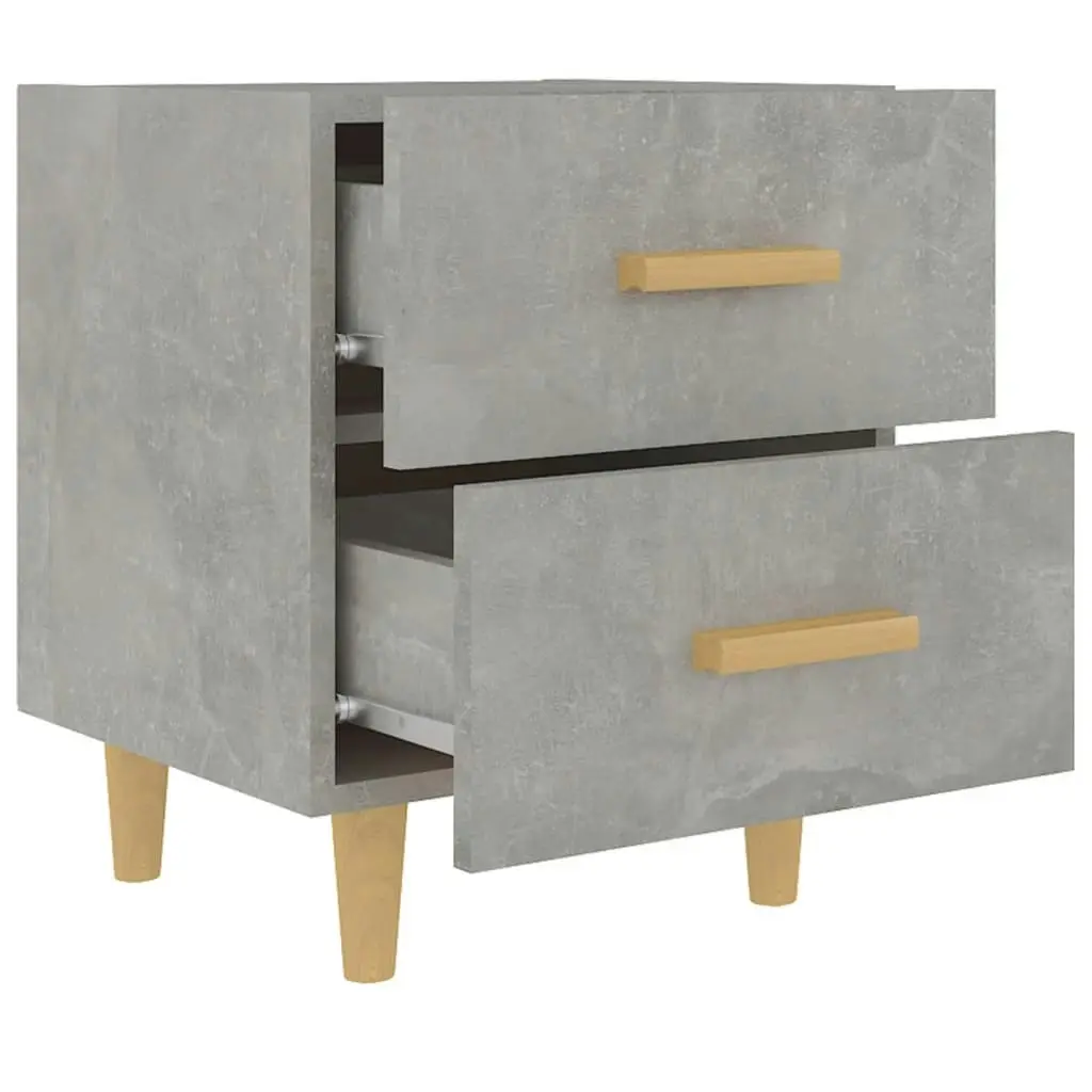 Bed Cabinets 2 pcs Concrete Grey 40x35x47.5 cm 811979