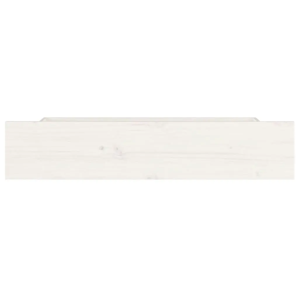 Bed Drawers 4 pcs White Solid Wood Pine 815000