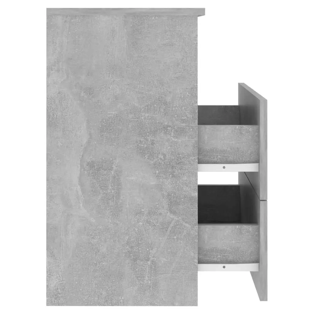 Bed Cabinet Concrete Grey 50x32x60 cm 803280