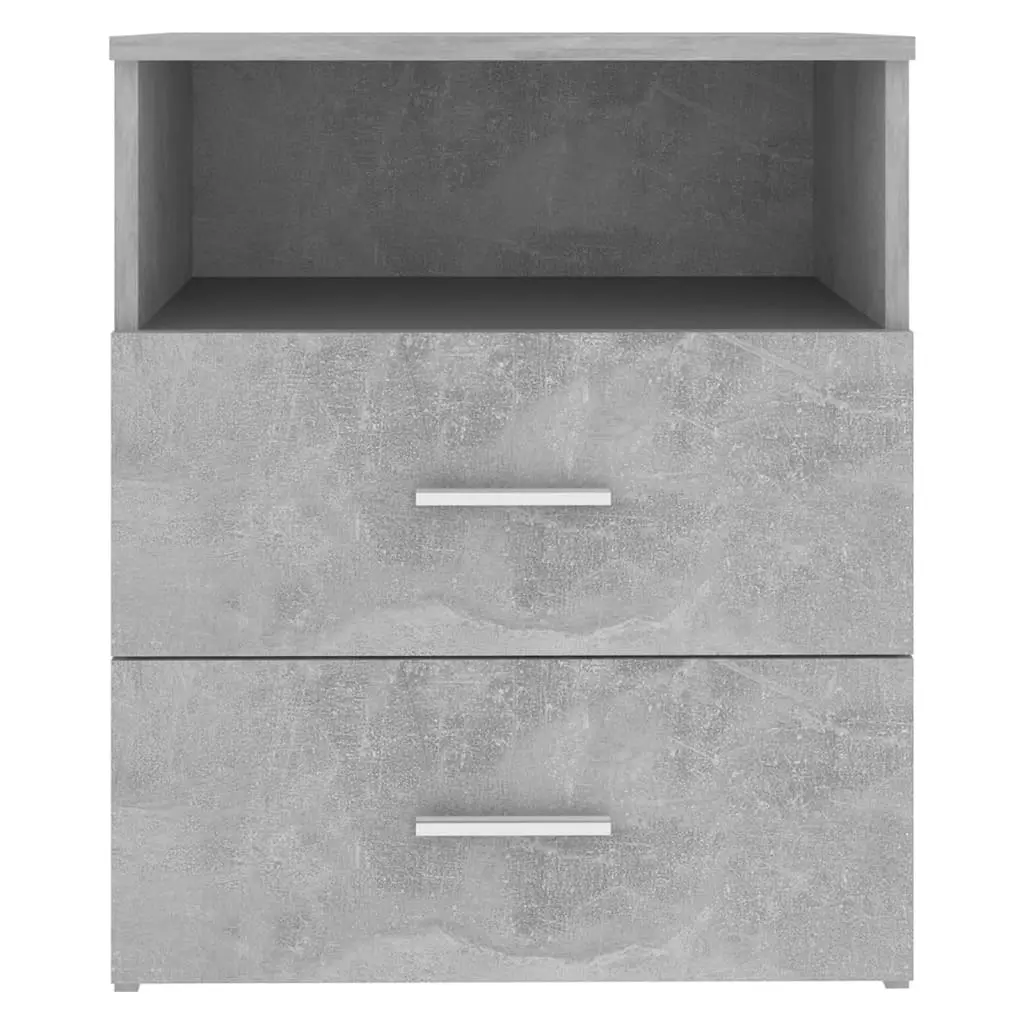 Bed Cabinet Concrete Grey 50x32x60 cm 803280