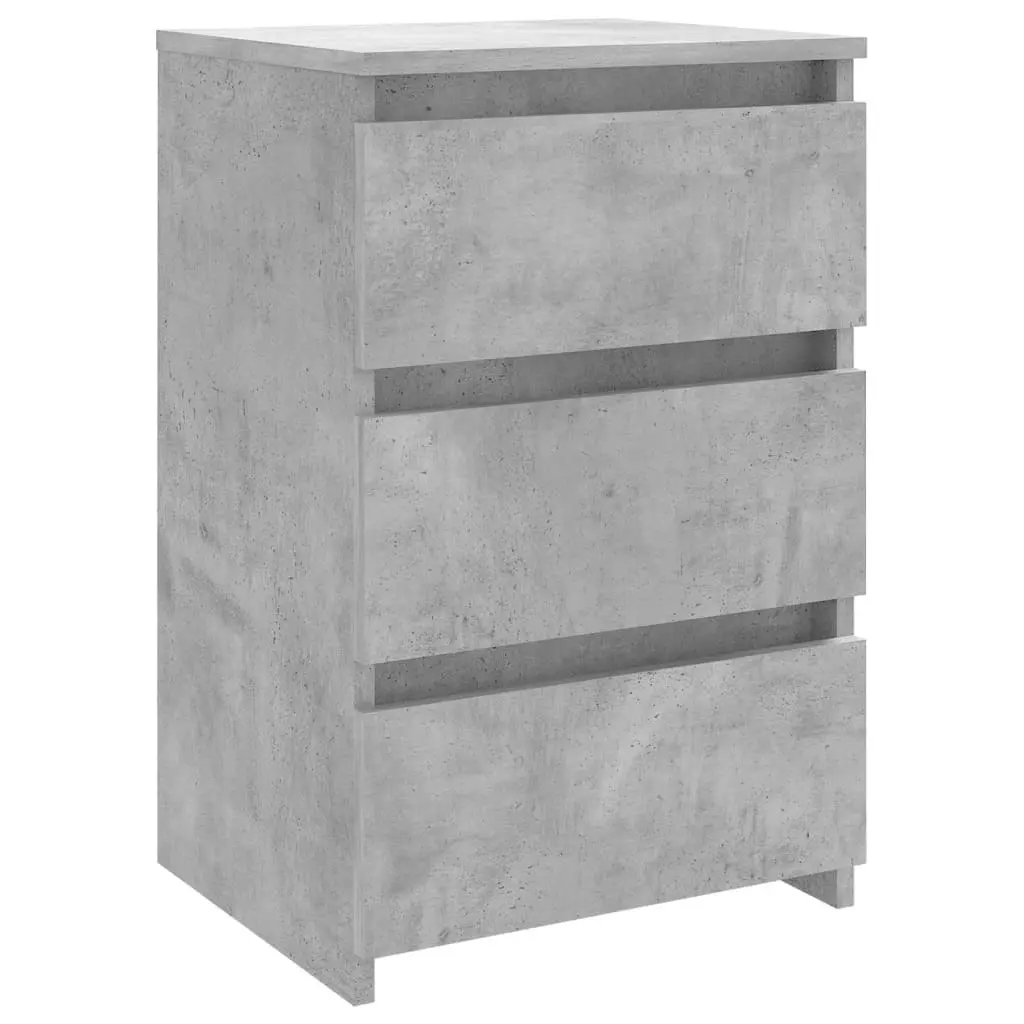 Bed Cabinets 2 pcs Concrete Grey 40x35x62.5 cm Engineered Wood 806220