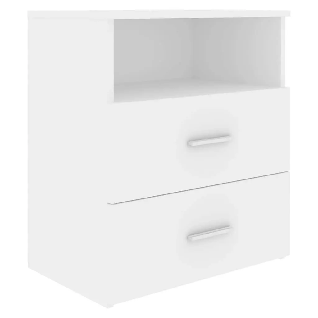 Bed Cabinets 2 pcs White 50x32x60 cm 803273