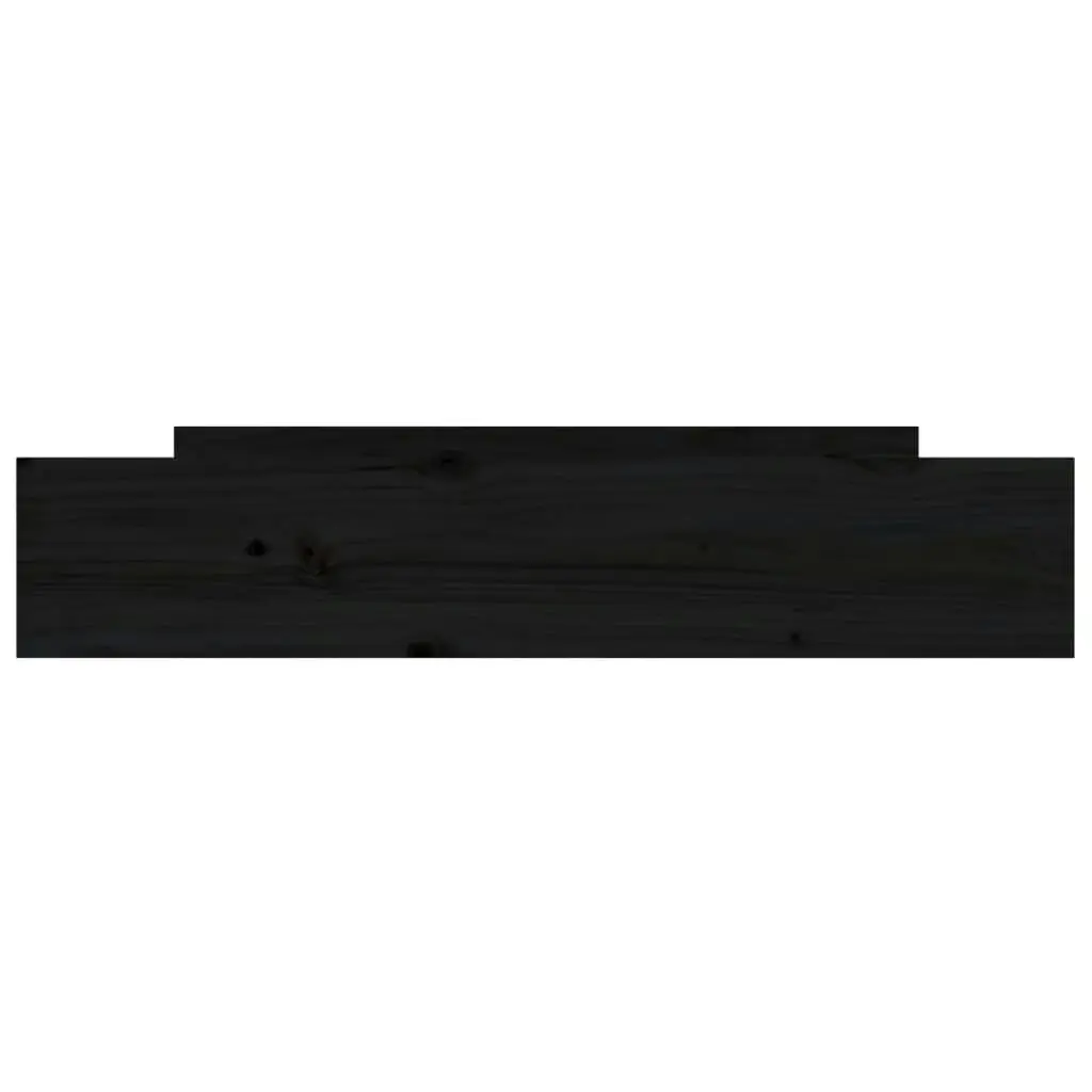 Bed Drawers 2 pcs Black Solid Wood Pine 814983