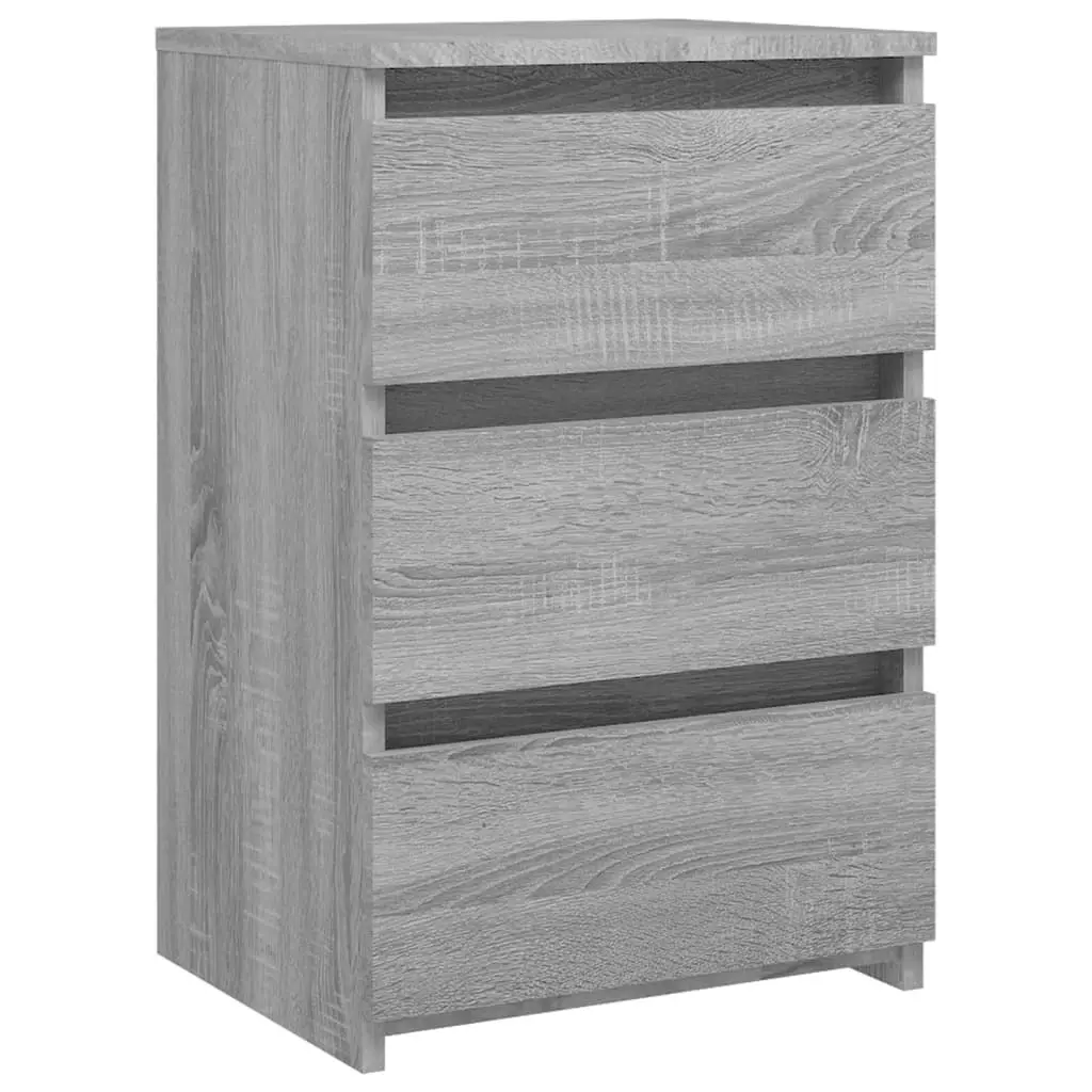 Bed Cabinets 2 pcs  Grey Sonoma 40x35x62.5 cm Engineered Wood 815174