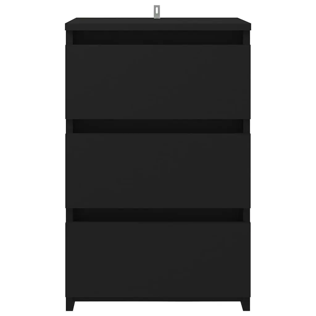 Bed Cabinets 2 pcs Black 40x35x62.5 cm Engineered Wood 806214