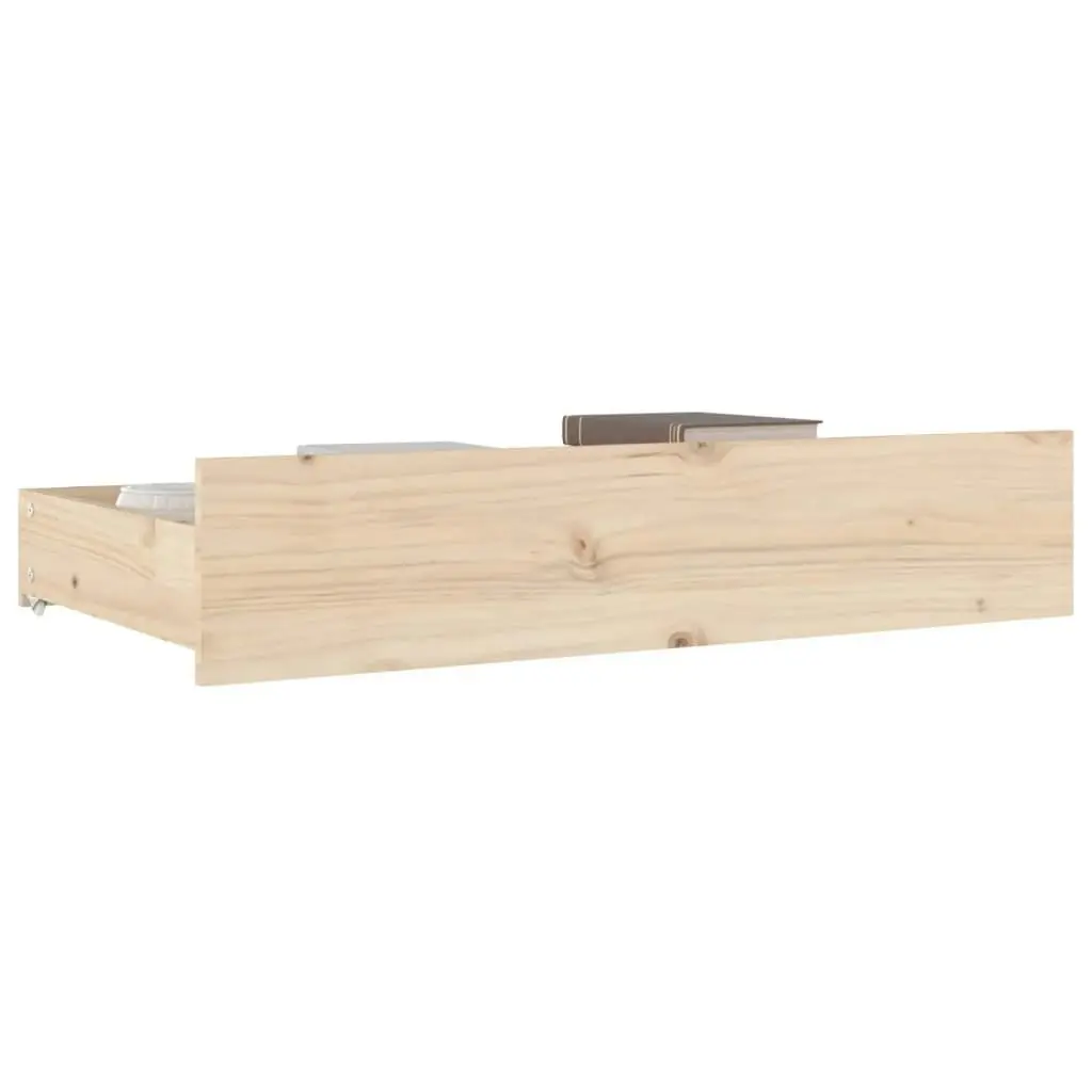 Bed Drawers 4 pcs Solid Wood Pine 814999