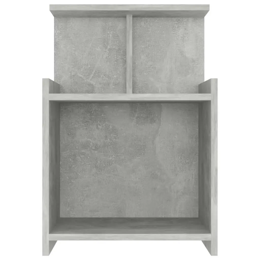 Bed Cabinet Concrete Grey 40x35x60 cm Engineered Wood 806183