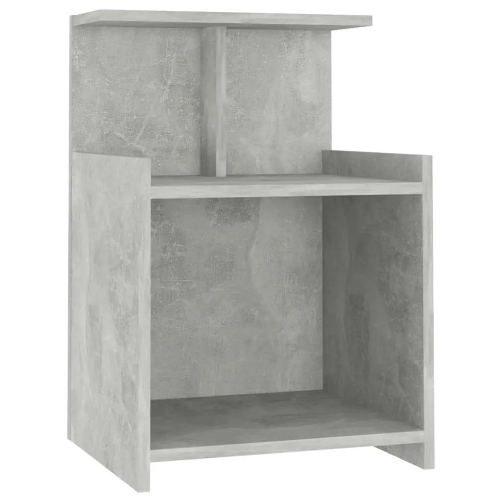 Bed Cabinets 2 pcs Concrete Grey 40x35x60 cm Engineered Wood 806184