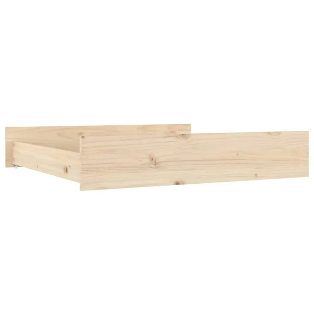 Bed Drawers 2 pcs Solid Wood Pine 814979