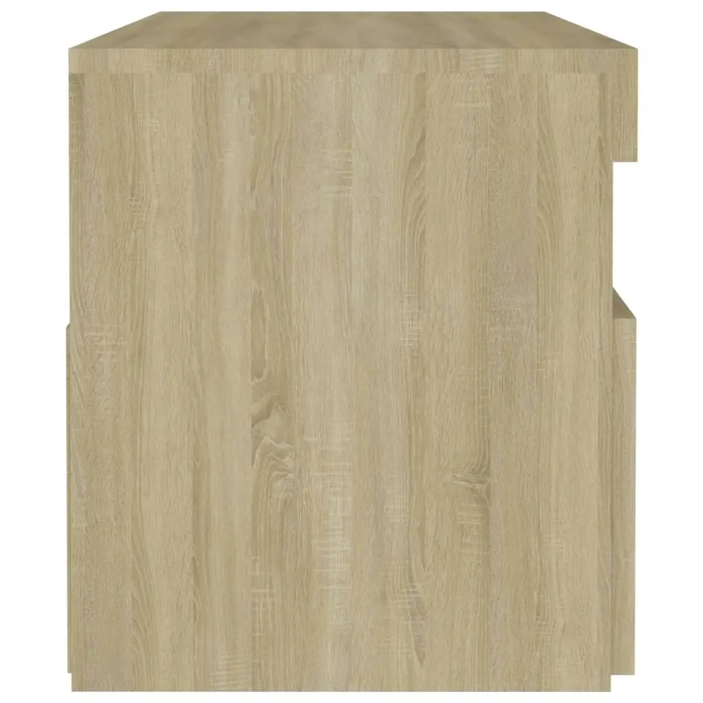 Bedside Cabinet & LED Lights 2 pcs Sonoma Oak 60x35x40 cm 3082781