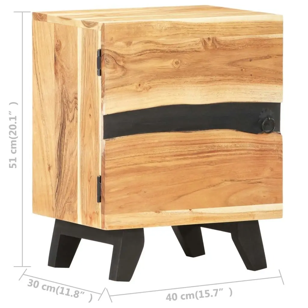 Bedside Cabinet 40x30x51 cm Solid Acacia Wood 320227