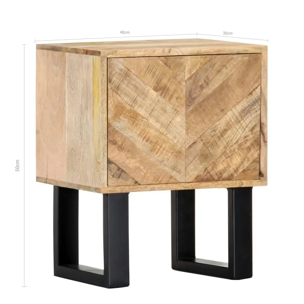 Bedside Cabinet 40x30x50 cm Solid Mango Wood 287371