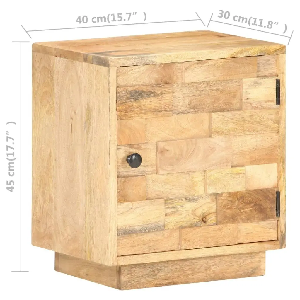 Bedside Cabinet 40x30x45 cm Solid Mango Wood 320468