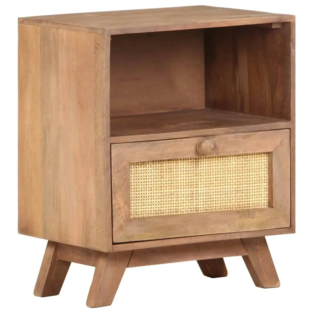 Bedside Cabinet 40x30x50 cm Solid Mango Wood 323597