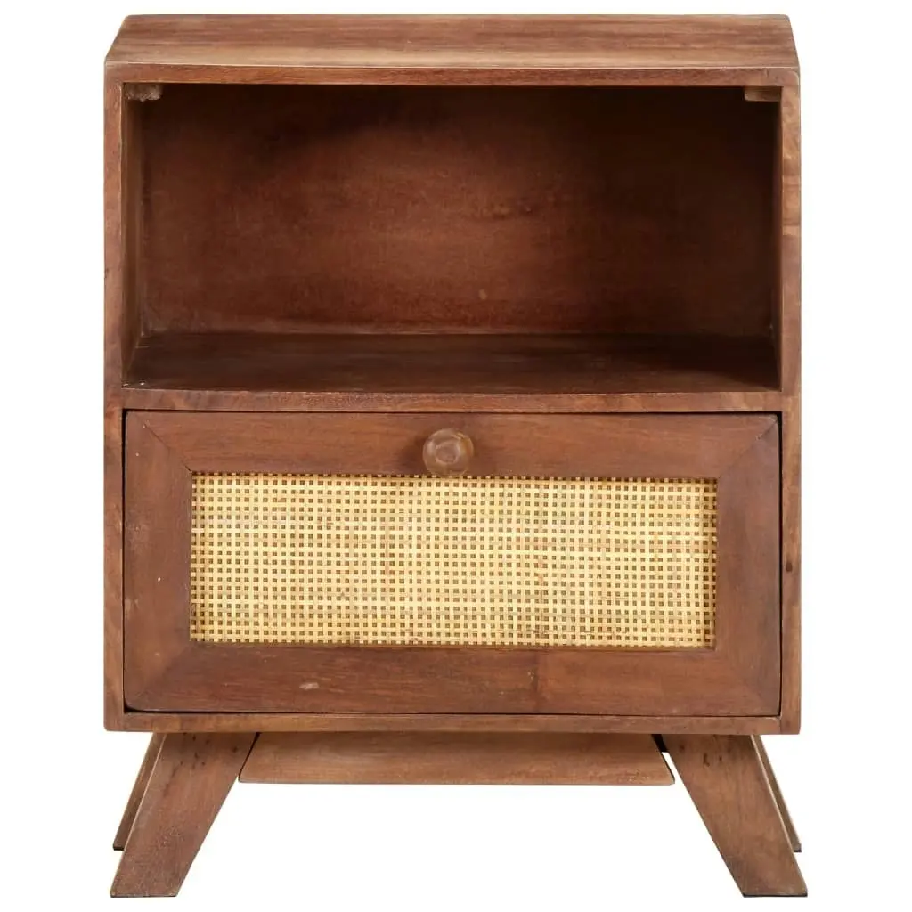 Bedside Cabinet 40x30x50 cm Solid Mango Wood 323597