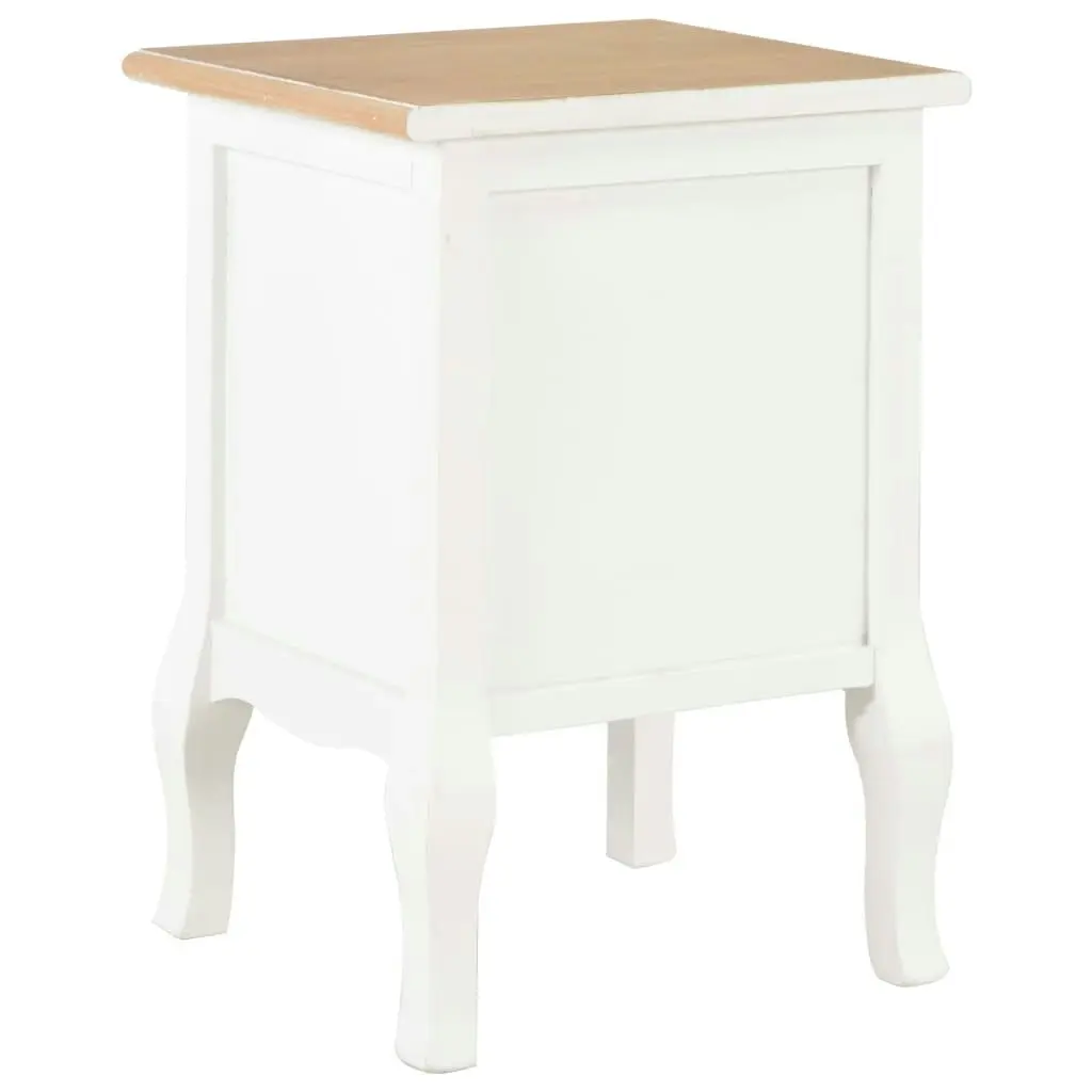 Bedside Cabinet 2 pcs White 35x30x49 cm MDF 280037