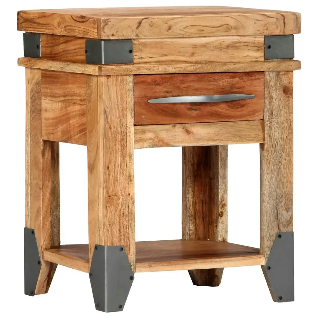 Bedside Cabinet 40x30x51 cm Solid Wood Acacia 282749