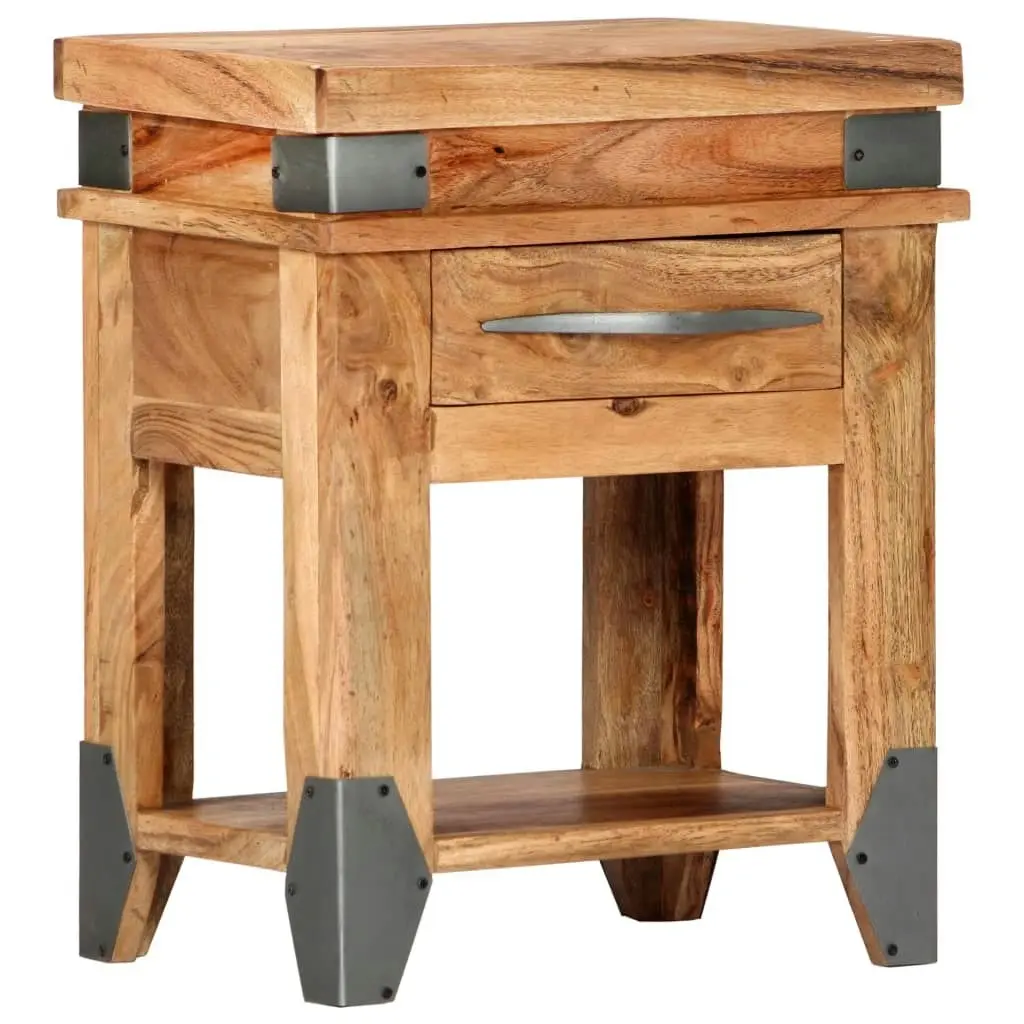 Bedside Cabinet 40x30x51 cm Solid Wood Acacia 282749