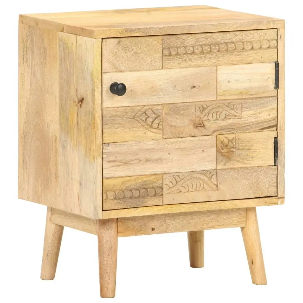 Bedside Cabinet 40x30x50 cm Solid Mango Wood 320947