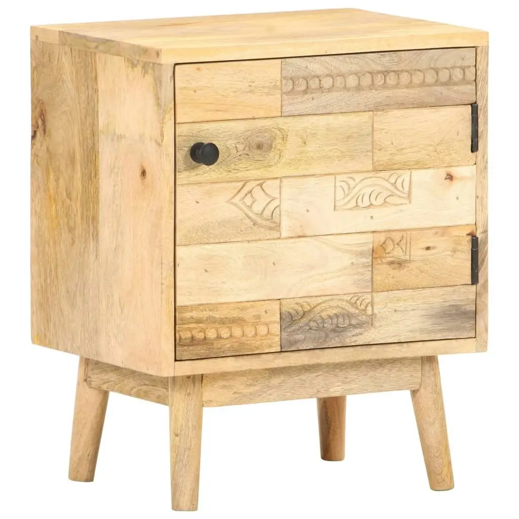 Bedside Cabinet 40x30x50 cm Solid Mango Wood 320947