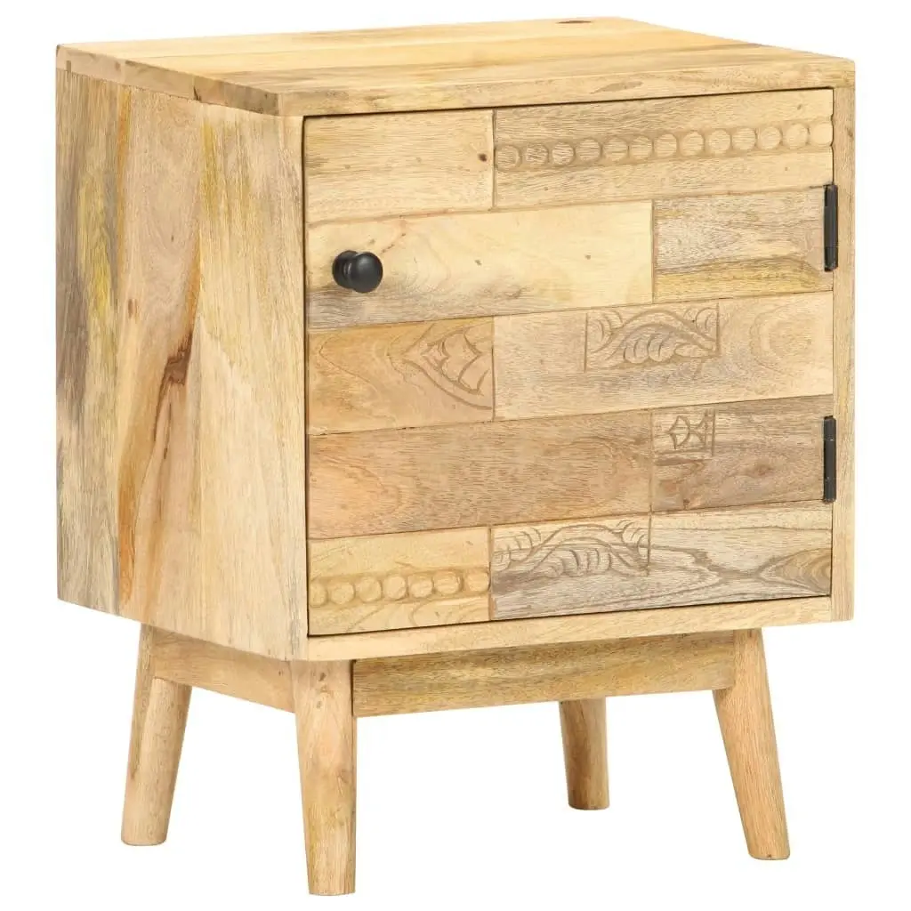 Bedside Cabinet 40x30x50 cm Solid Mango Wood 320947