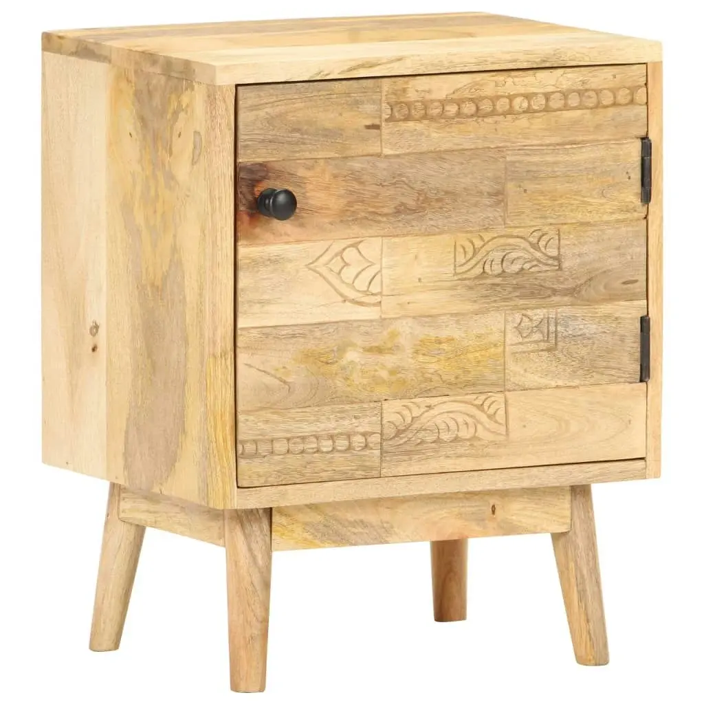 Bedside Cabinet 40x30x50 cm Solid Mango Wood 320947