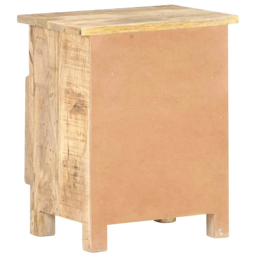 Bedside Cabinet 40x30x50 cm Rough Mango Wood 320234