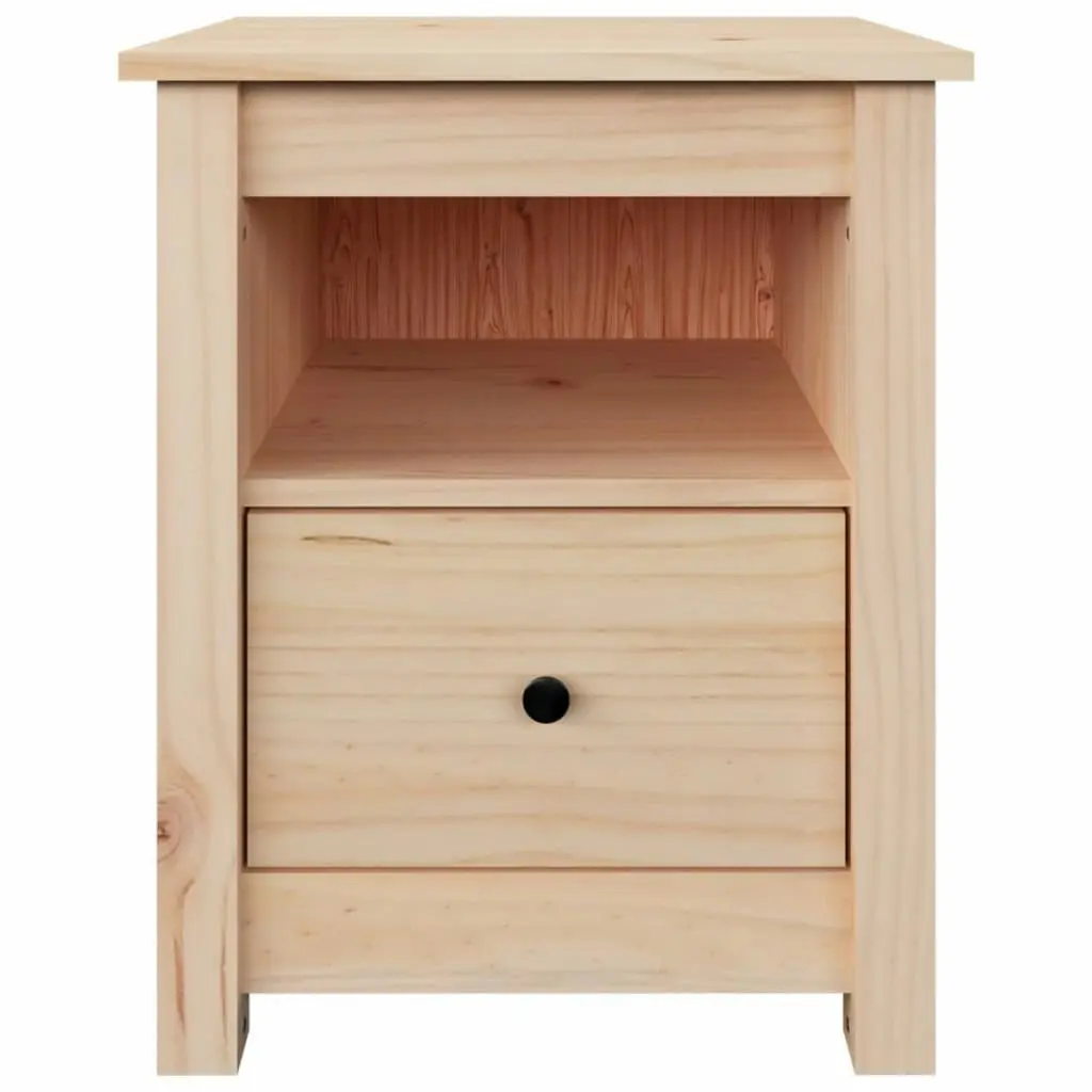 Bedside Cabinet 40x35x49 cm Solid Wood Pine 813709