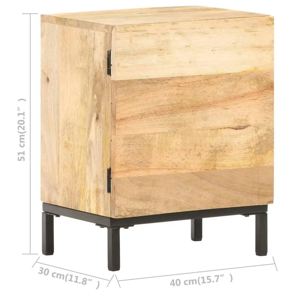 Bedside Cabinet 40x30x51 cm Solid Mango Wood 320225