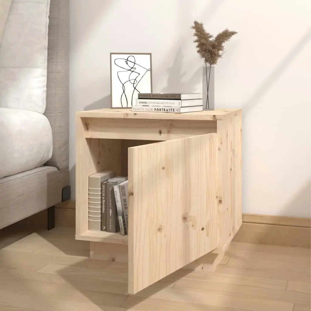 Bedside Cabinet 40x30x40 cm Solid Wood Pine 813305