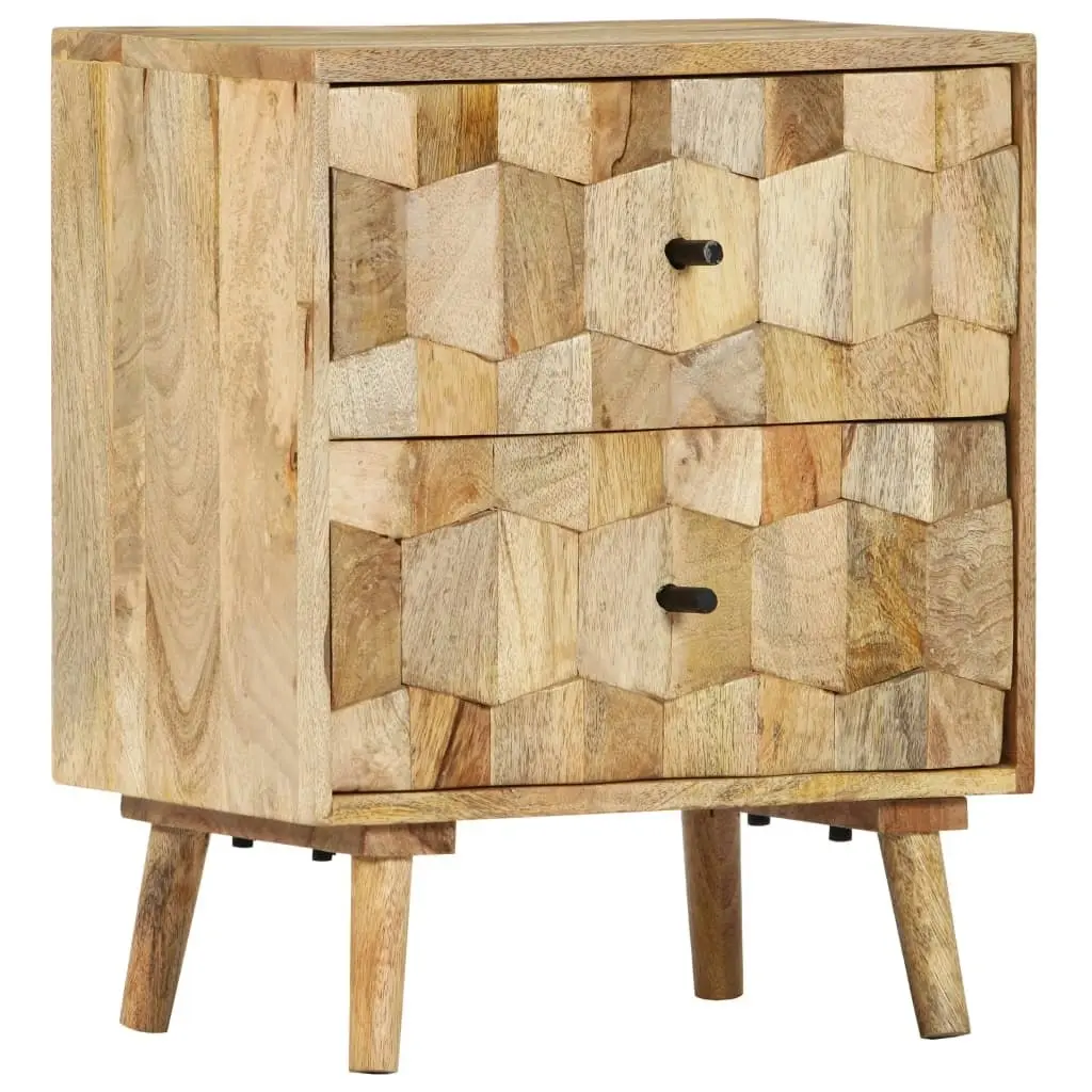 Bedside Cabinet 40x30x50 cm Solid Mango Wood 247722