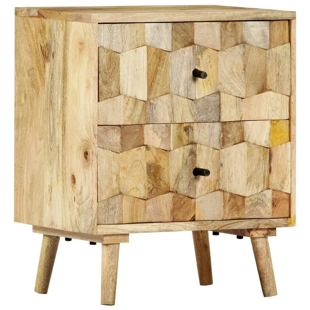 Bedside Cabinet 40x30x50 cm Solid Mango Wood 247722