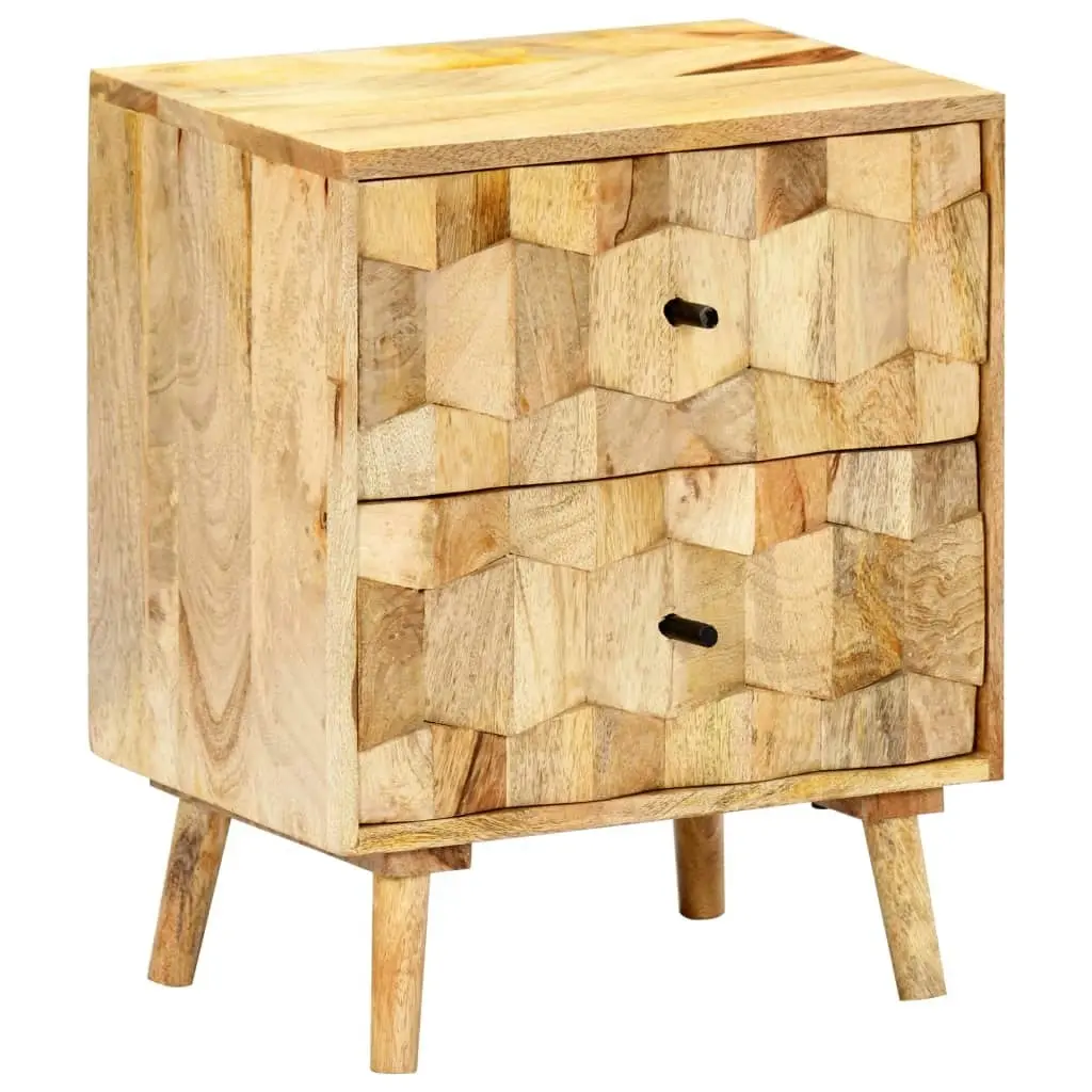 Bedside Cabinet 40x30x50 cm Solid Mango Wood 247722