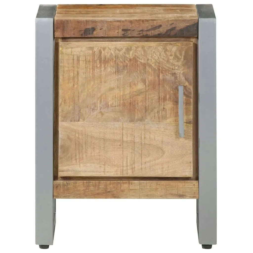 Bedside Cabinet 40x30x50 cm Rough Mango Wood 323488